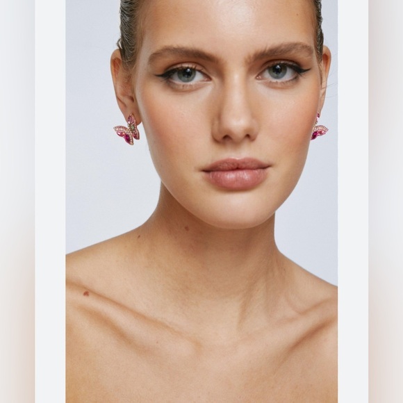 Nasty Gal Beaded Butterfly Studs - Picture 3 of 13